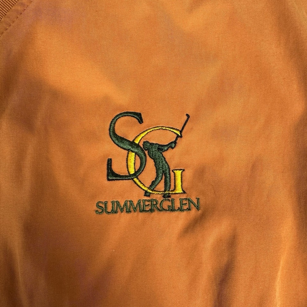Vintage Golf Weatherproof‎ Garment Company Pullover SummerGlen Y2K Orange Medium - Picture 4 of 8